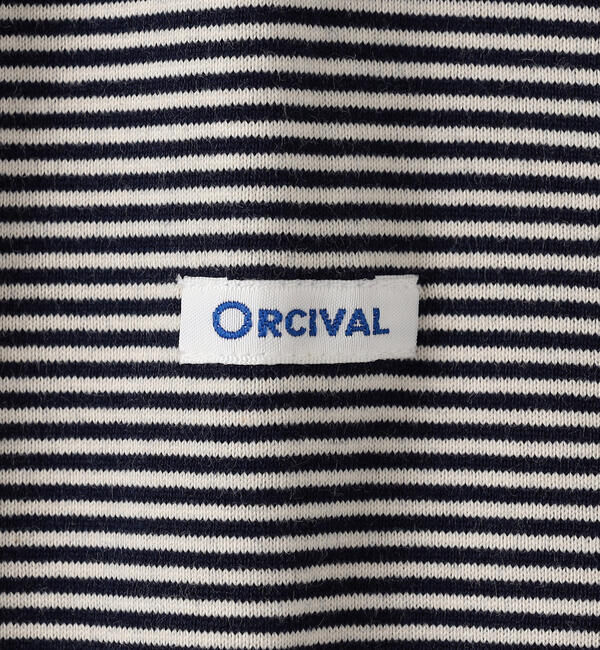 ORCIVAL「ORCIVAL | コットン天竺 ボーダーボートネックプルオーバー MEN」|Tシャツ・カットソー|