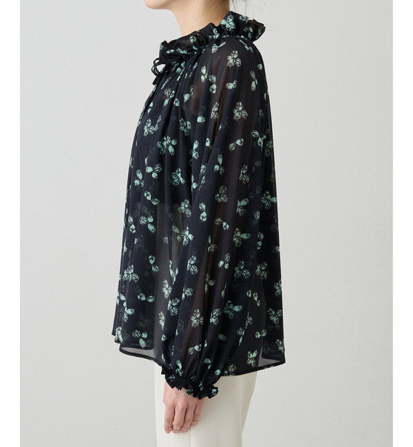  「シアーフラワーギャザーブラウス」|シャツ・ブラウス|