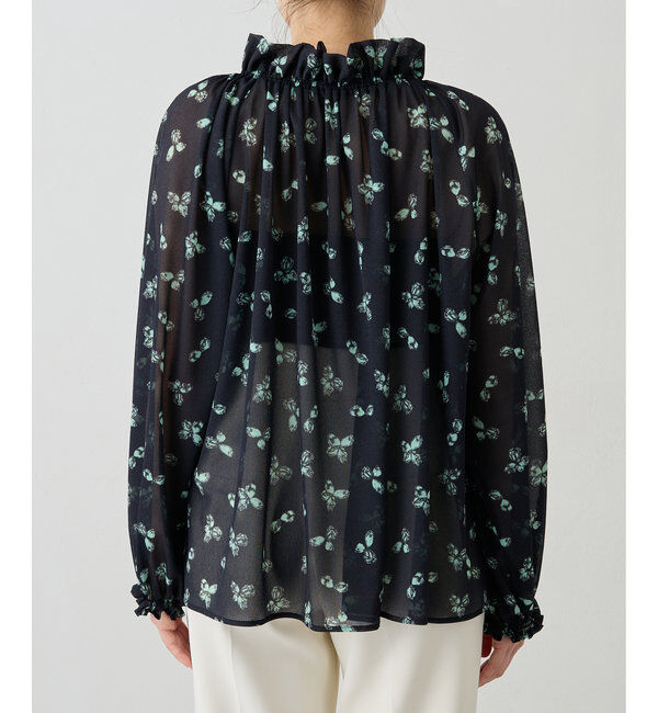  「シアーフラワーギャザーブラウス」|シャツ・ブラウス|