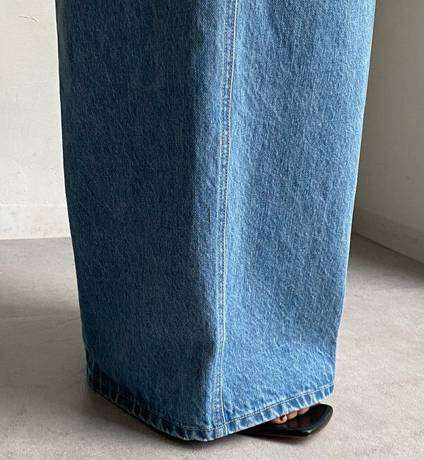  「デニムフロントジップサロペット」|ワンピース|