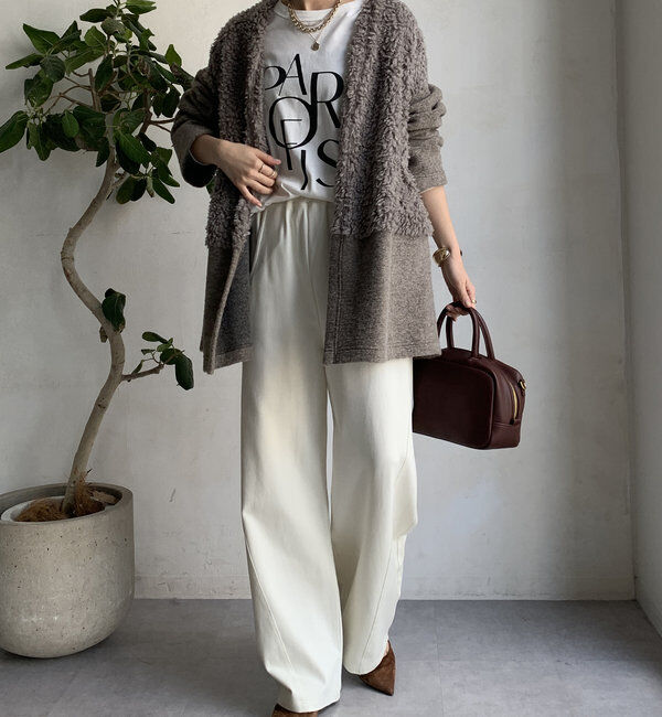  「ファー切替イタリアンエアリーハーフコート」|その他|