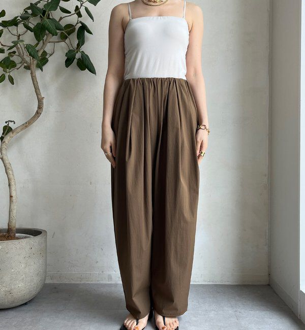  「【WEB限定】接触冷感デサインタックパンツ」|チノ|