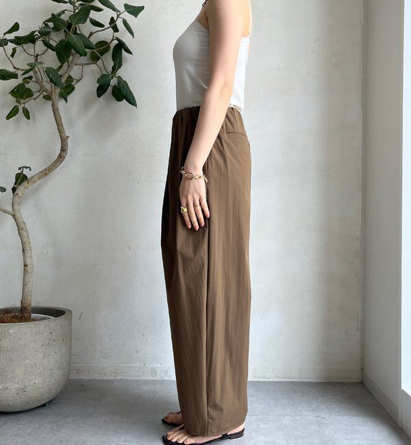  「【WEB限定】接触冷感デサインタックパンツ」|チノ|