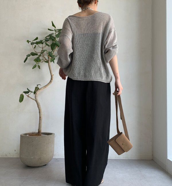  「【WEB限定】接触冷感デサインタックパンツ」|チノ|