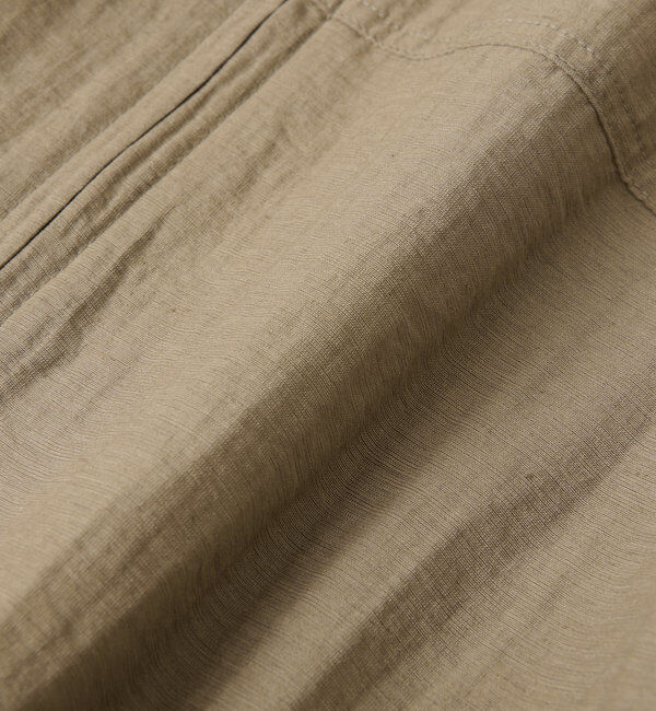  「《さっと羽織れる軽量アウター》麻調シアーロングブルゾン」|その他|