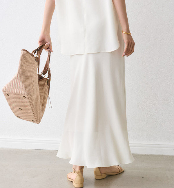 「【セットアップ対応可】メッシュバイアススカート」|スカート|