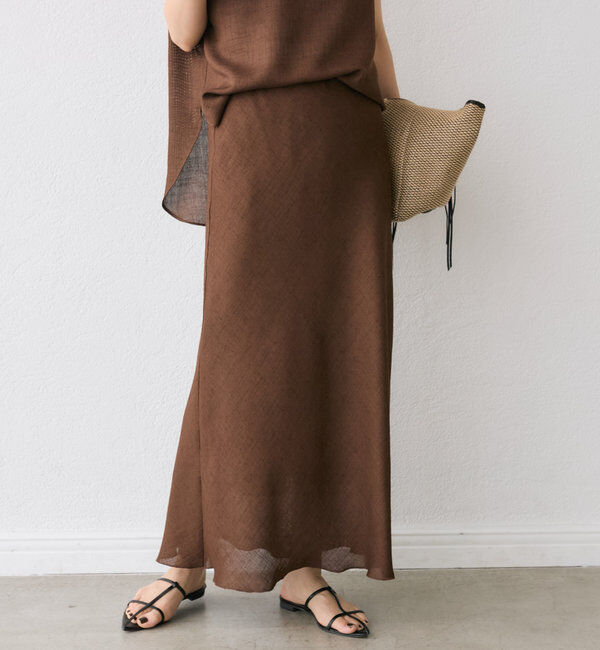  「【セットアップ対応可】メッシュバイアススカート」|スカート|
