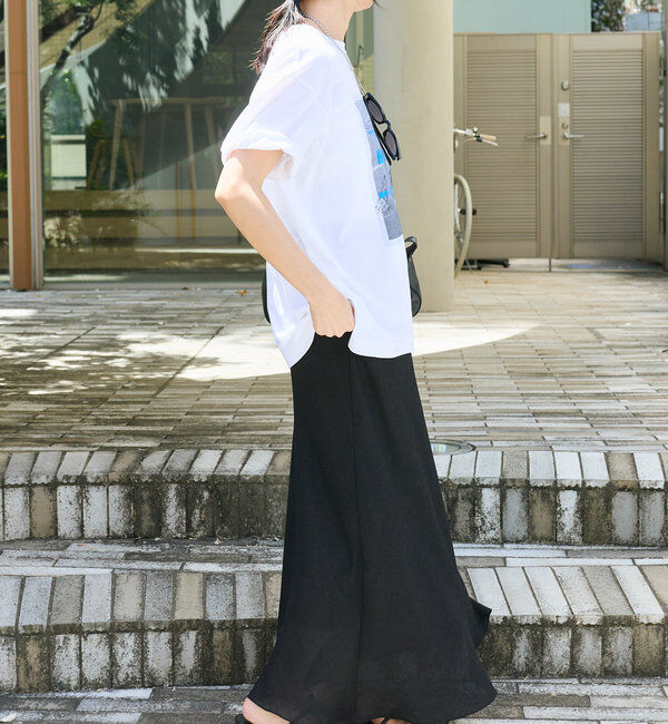  「【セットアップ対応可】メッシュバイアススカート」|スカート|