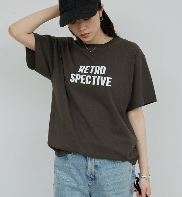  「ロゴTシャツ《Retrospective》」|Tシャツ・カットソー|チャコールグレー