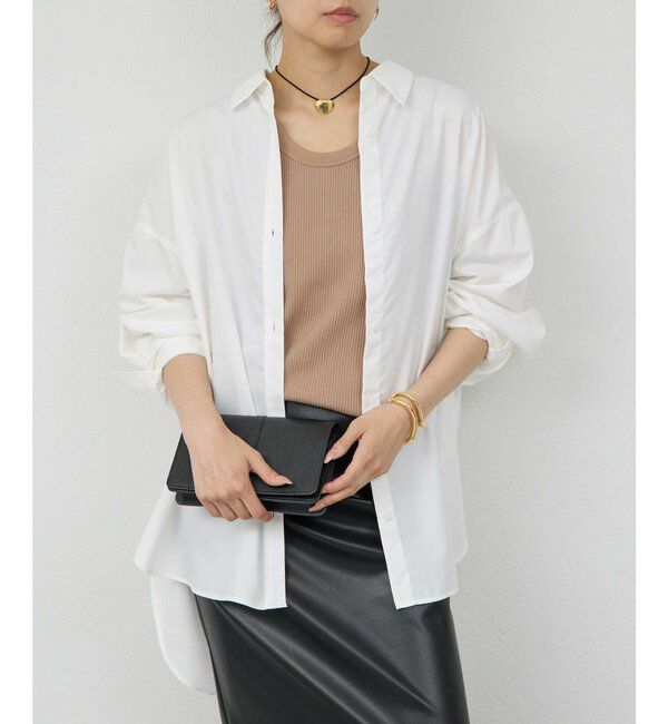  「【ルミネ限定カラーあり！】ツイルオーバーシャツ」|シャツ・ブラウス|ホワイト