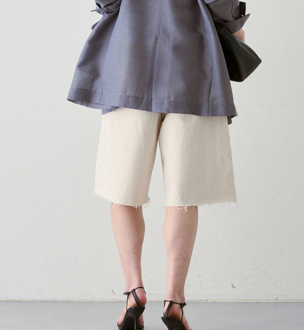  「【HERITANOVUM】ハーフデニムパンツ」|デニム|