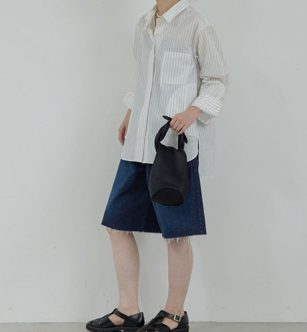  「【HERITANOVUM】ハーフデニムパンツ」|デニム|