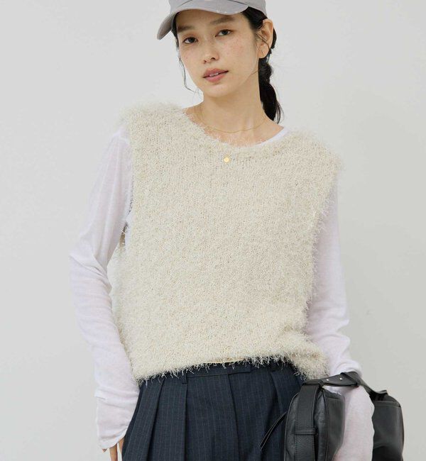  「シャギーニットベスト」|ニット・セーター|