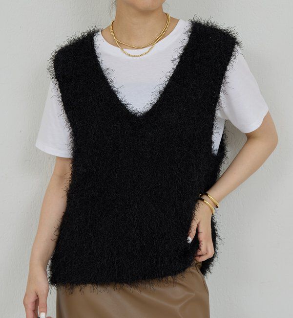  「シャギーニットベスト」|ニット・セーター|
