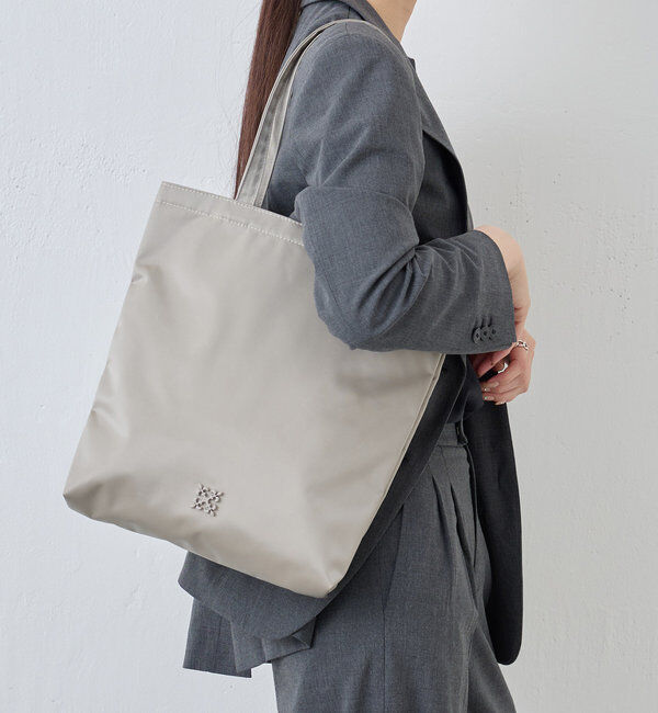  「クラウズナイロンプレーントートバッグ」|トートバッグ|ライトグレー