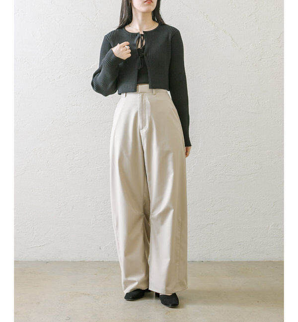  「【３サイズ/6色展開】カーブスラックス」|チノ|