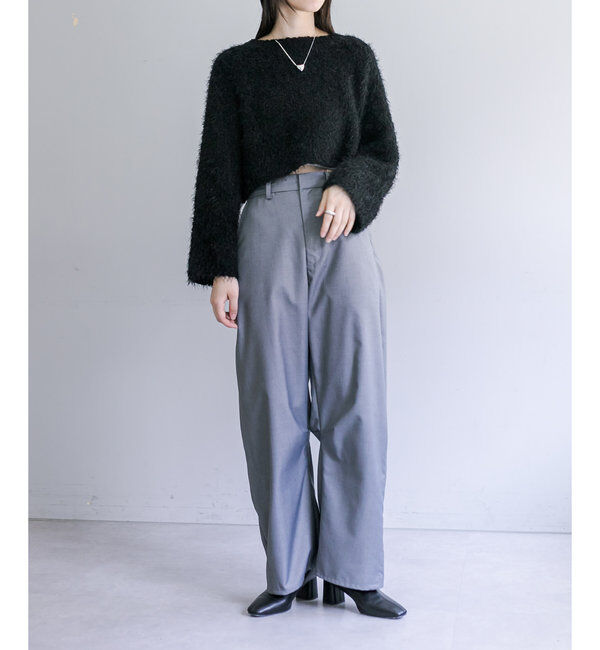  「【３サイズ/6色展開】カーブスラックス」|チノ|