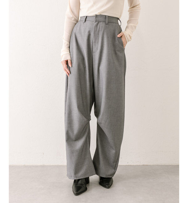  「【３サイズ/6色展開】カーブスラックス」|チノ|