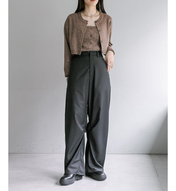  「【３サイズ/6色展開】カーブスラックス」|チノ|