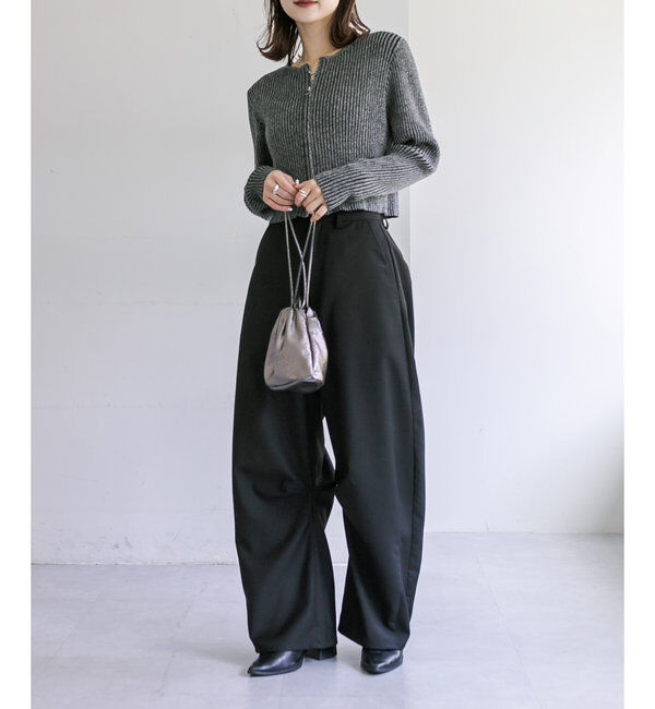  「【３サイズ/6色展開】カーブスラックス」|チノ|