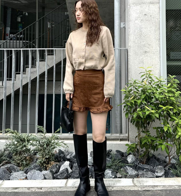  「[mline]ポケットチビカーディガン」|カーディガン|