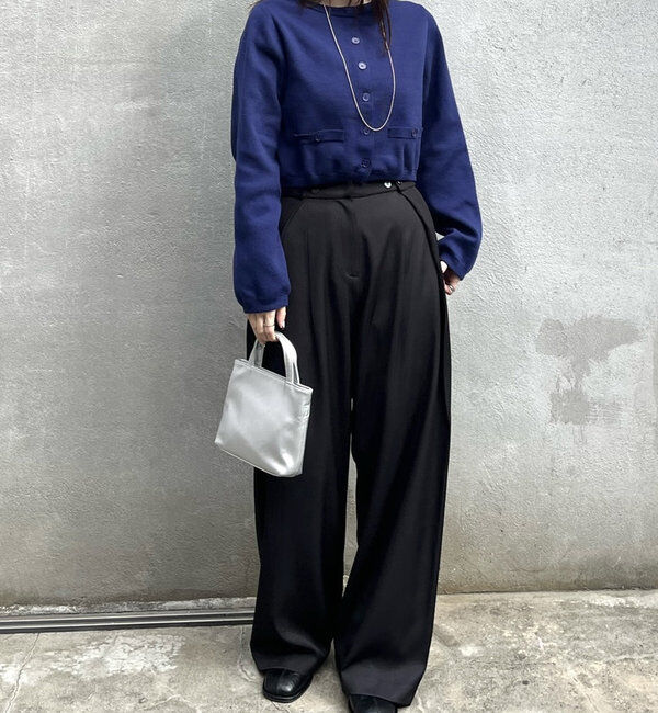  「[mline]ポケットチビカーディガン」|カーディガン|