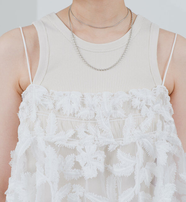  「シアーリーフビスチェ」|シャツ・ブラウス|