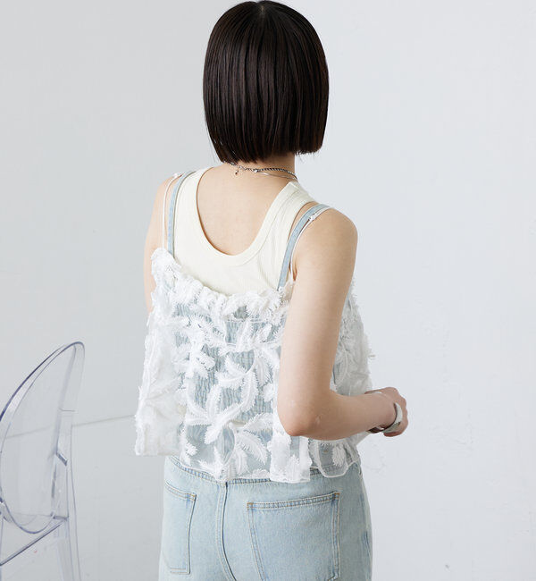  「シアーリーフビスチェ」|シャツ・ブラウス|