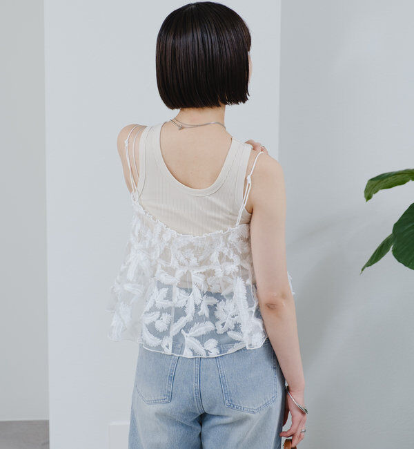  「シアーリーフビスチェ」|シャツ・ブラウス|