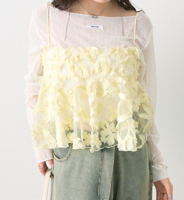  「シアーリーフビスチェ」|シャツ・ブラウス|