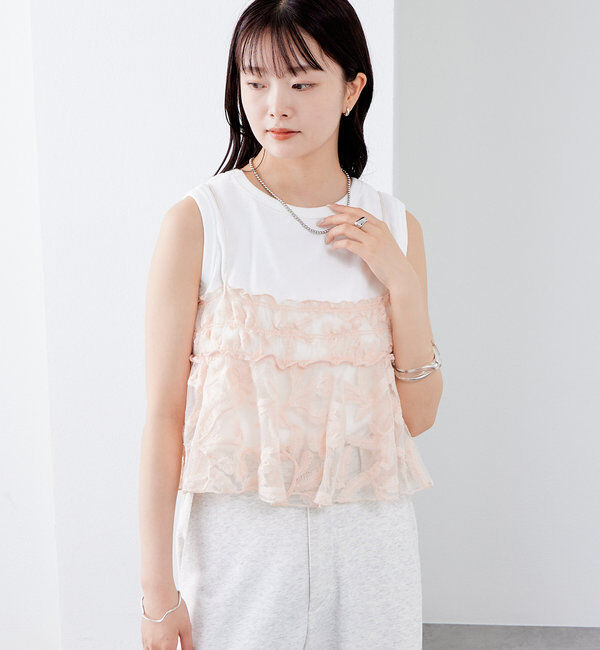  「シアーリーフビスチェ」|シャツ・ブラウス|