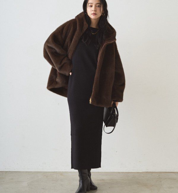  「リブニットワンピース」|ワンピース|