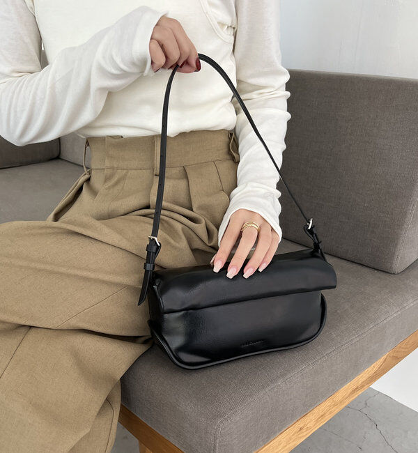  「〈ADD CULUMN/アドカラム〉ROLLA ショルダーバッグ」|トートバッグ|ブラック