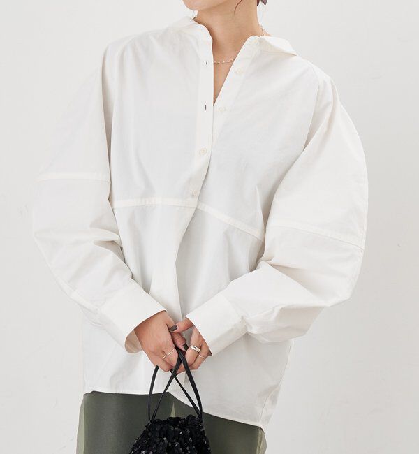  「【26SS予約】コットンバレルシャツ」|シャツ・ブラウス|