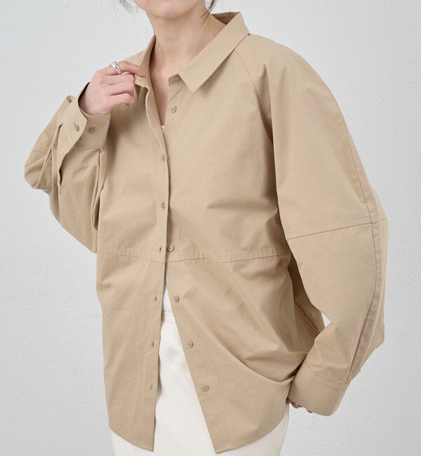  「【26SS予約】コットンバレルシャツ」|シャツ・ブラウス|
