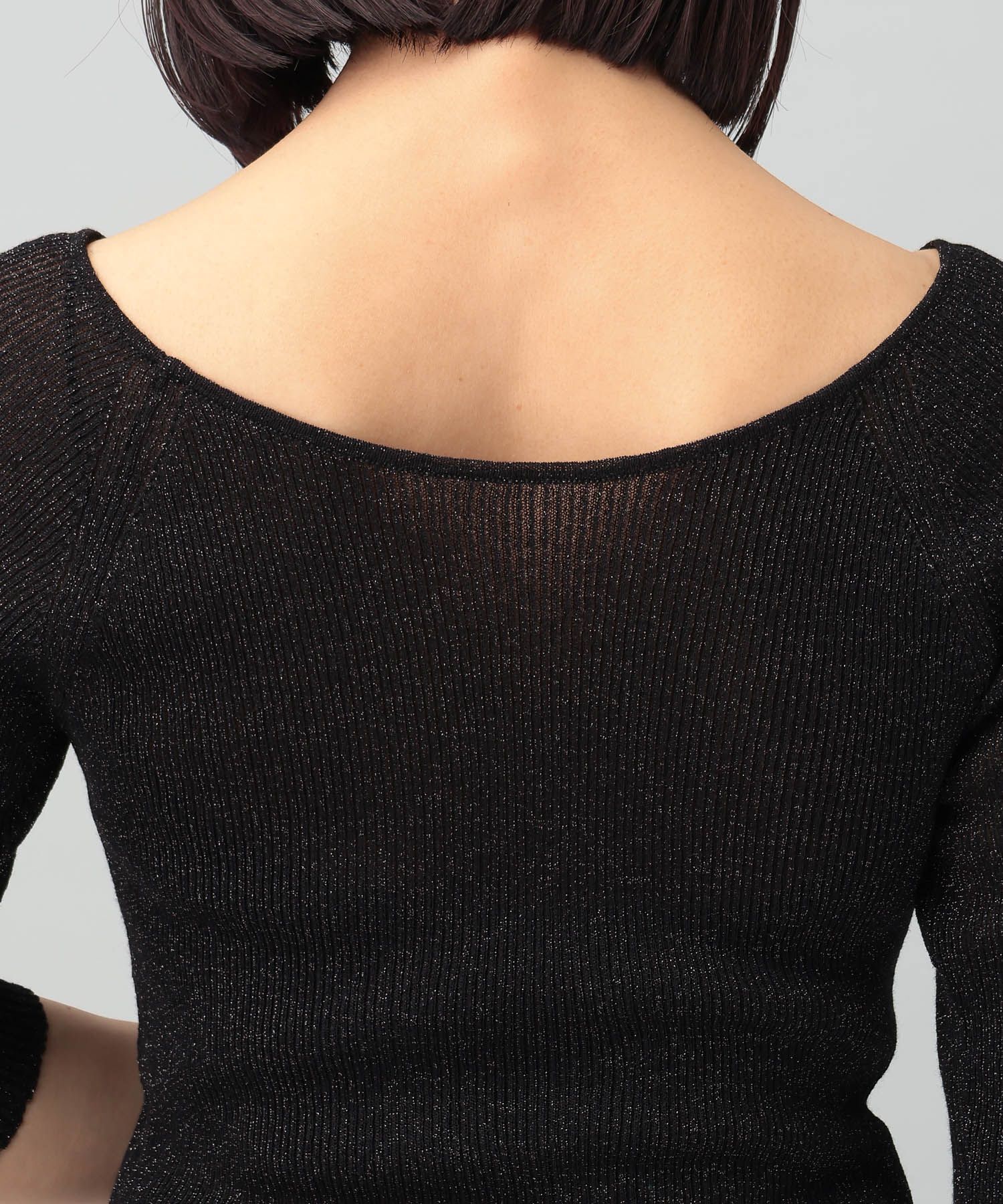 A part by 「2WAYラメリブニット_6分袖」|ニット・セーター|