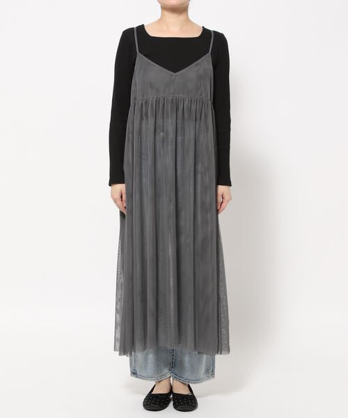 LOWRYS FARM「チュールキャミワンピース」|ワンピース|