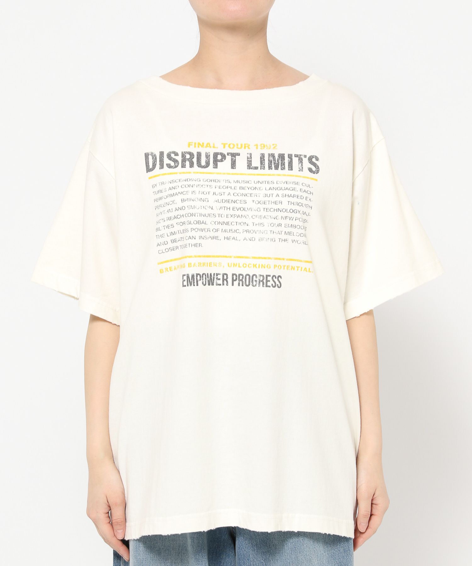 LOWRYS FARM「【前後着用可能】２ＷＡＹロゴＴＥＥ」|Tシャツ・カットソー|