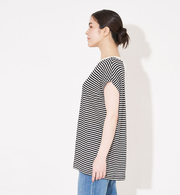 collex「【WEB限定】フレンチスリーブボーダーTシャツ」|Tシャツ・カットソー|