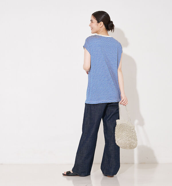 collex「【WEB限定】フレンチスリーブボーダーTシャツ」|Tシャツ・カットソー|
