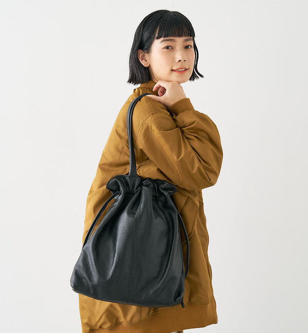 collex「ロングハンドルキンチャクトートバッグ」|トートバッグ|ブラック