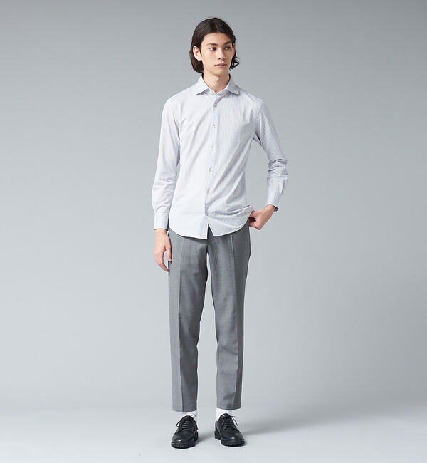 ABAHOUSE「COOL CAMICIE 接触冷感 ストライプ シャツ」|シャツ・ブラウス|