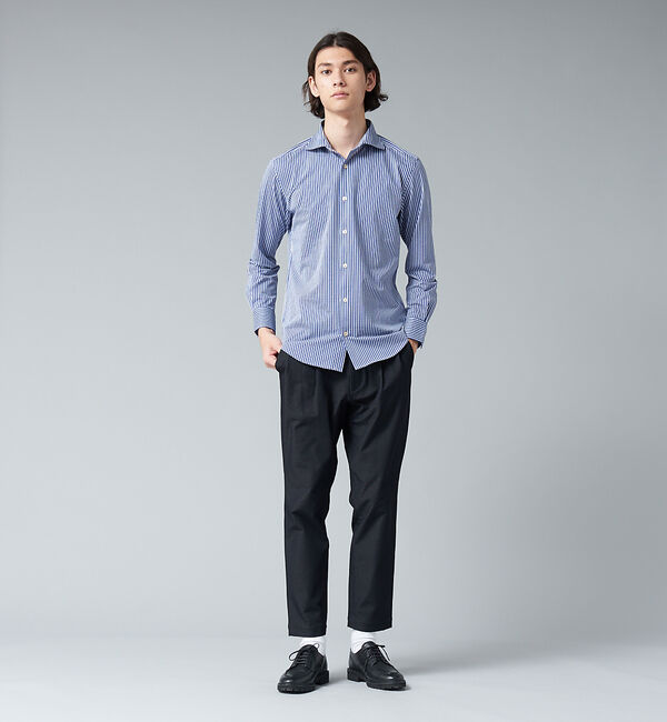 ABAHOUSE「COOL CAMICIE 接触冷感 ストライプ シャツ」|シャツ・ブラウス|