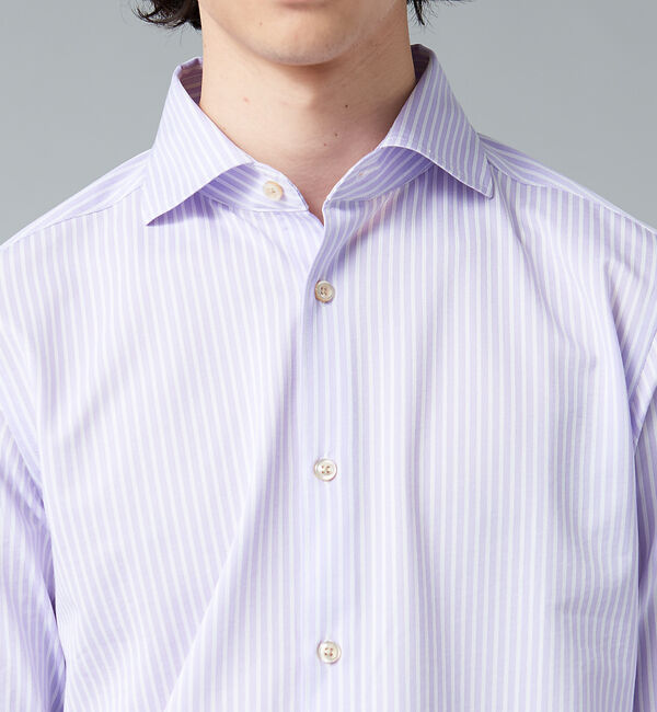 ABAHOUSE「COOL CAMICIE 接触冷感 ストライプ シャツ」|シャツ・ブラウス|