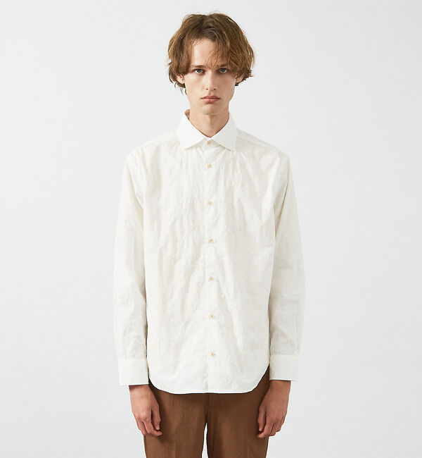 ABAHOUSE「【フラワー刺繍】コットンタイプライター シャツ」|シャツ・ブラウス|