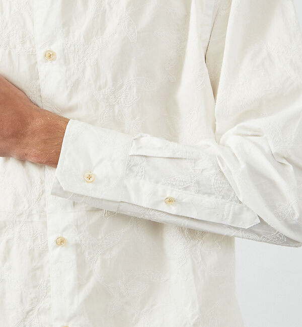 ABAHOUSE「【フラワー刺繍】コットンタイプライター シャツ」|シャツ・ブラウス|