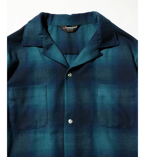ABAHOUSE「【TOWNCRAFT 】60&lsquo;SLOOP COLLAR NEL OMBRE SH」|シャツ・ブラウス|