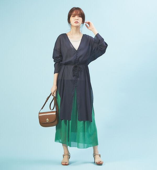 Rouge vif「コットン楊柳ガウンワンピース」|シャツ・ブラウス|