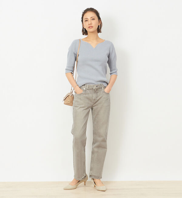 Rouge vif「キーネックリブニット」|ニット・セーター|