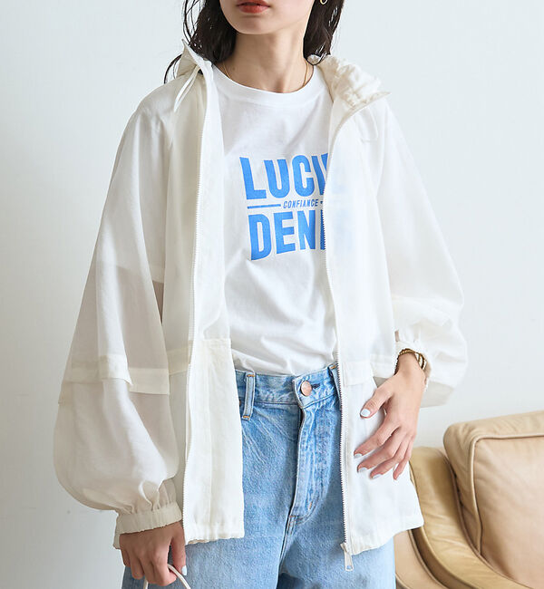 Rouge vif「フィブリルシアーフーディーブルゾン」|ブルゾン・スタジャン|オフホワイト